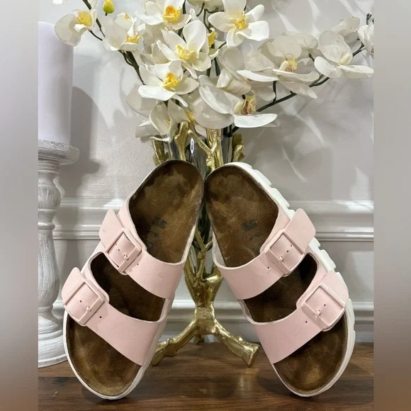 papillio platform chunky powder pink Women's Sandals Birkenstocks - Picture 2 of 7